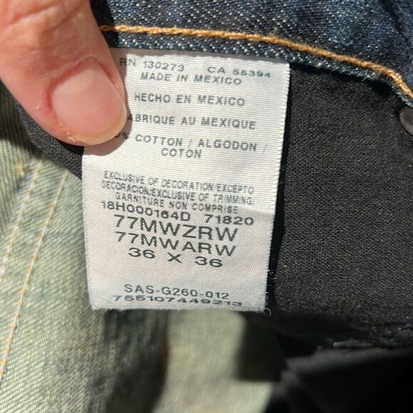 Wrangler 36x36 Retro Boot Cut Men’s Jeans SAS-G260-012 36” Inseam B18 - Picture 8 of 8